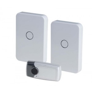WIRELESS DOOR CHIME 80M 1 BUTTON &amp; 2 CHIMES