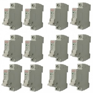 Circuit Breaker 3KA C Curve 1P 10A - 12/BOX CB-ST47-63-3110