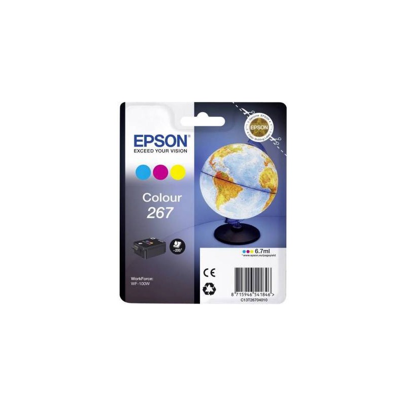  Epson T2670 Ink Cartridge ingle pack 3-in-1 Colour WF-100