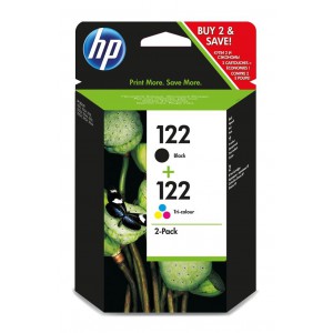 HP HCR340HE 122 2Pack Black and Tricolor Ink Cartridge