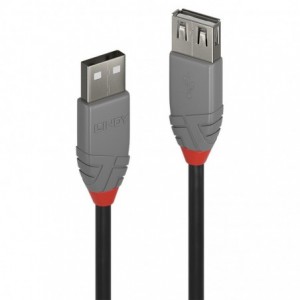 LINDY 1M Passive USB2.0 Ext CBL-ANTHRA (36702)
