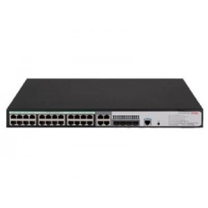 H3C S5120V3-28P-HPWR-LI L3 Ethernet Switch with 24x 10/100/1000 BASE-T PoE+ Ports- 4x 100/1000 BASE-X SFP Ports- and 4x GE Combo Ports- 370W PoE+ Capacity- AC PSU