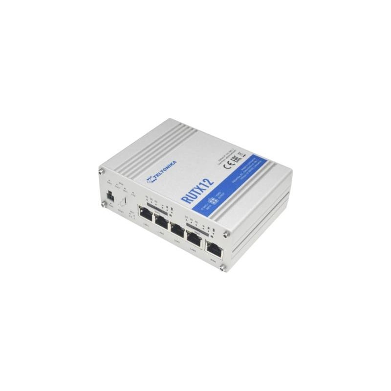 Teltonika RUTX12 Cat 6 x 2 Industrial Router-Dual-SIM- Wi-FI 5- 1 x WAN ...