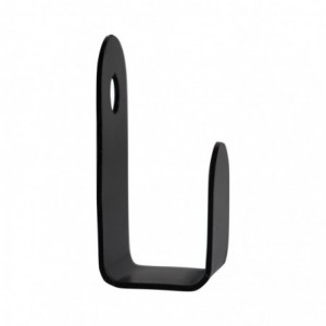 Slatted Panel Single Coat Hook  Black Steel Wall Hook