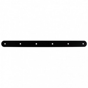 Slatted Panel Multi-Hook Bracket  Black Steel Wall Hook Rail