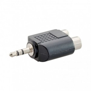 VCOM CA501 3.5mm Stereo Male to 2 RCA Female Adapter